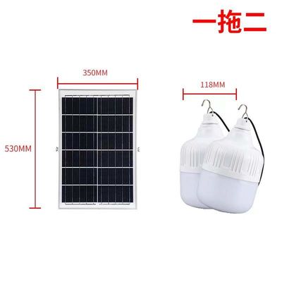 100W LED 태양광 전구 IP65 방수, 야외 정원 조명을 위한 2700K-6500K 조절 가능