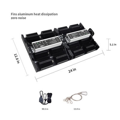 PPFD 판독값 및 실내 식물을 위한 풀 스펙트럼을 갖춘 500W LED 성장 조명