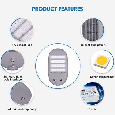 높은 밝기 IP65 방수 알루미늄 하우징 야외 고속도로 조명을 위한 LED 거리 조명