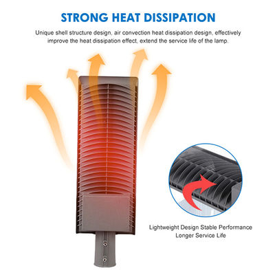 방수 IP66 LED 스트리트 라이트 120lm/W 효율과 고속도로용 AC85-265V 광전압