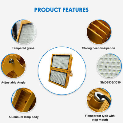 IP66 보호 등급 및 50,000시간 수명을 가진 SMD 3030/2835 LED 방폭 조명 기구