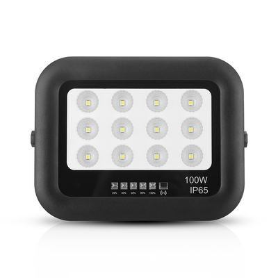 야외 정원 Ip65 ABS 온화 유리 태양광 램프 홍수등 100w LED 태양광 홍수등