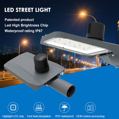 Ip67 다이캐스트 알루미늄 50w 100w 150w 200w 광 제어 통합 LED 가로등