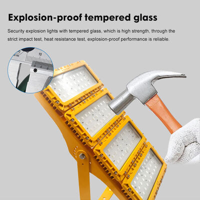 600W LED 폭발 방지 홍수 조명 90° 벽 장착 외부 둘레 ATEX IIB T6 RFEPL8280 조명