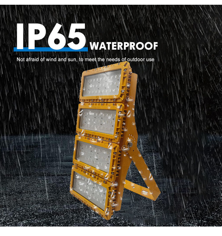 300W LED 폭발 방지 투광 조명 고온 T5 80°C 제철소 주조장 사막 IP66 다이캐스트 알루미늄 ADC12