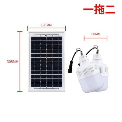 정원 100 와트 LED 태양 전지 전구 2700K-6500K