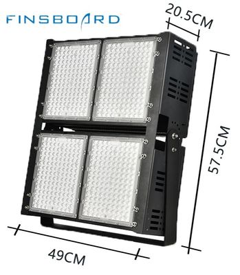 디메이블 LED 경기장 조명 6500w 45° 렌즈 각도