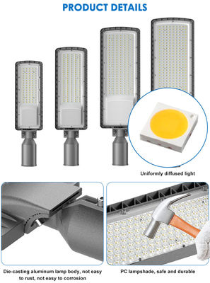 높은 밝기 AC85-265V 3000K ~ 6500K LED 도로 조명 고속도로 도시 거리 주차장