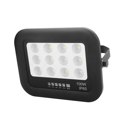 야외 정원 Ip65 ABS 온화 유리 태양광 램프 홍수등 100w LED 태양광 홍수등