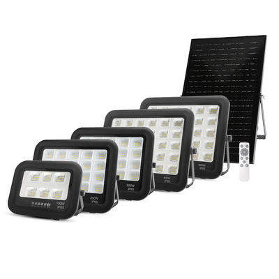 고 밝기 LED 태양광 광 원격 제어 알루미늄 Ip67 방수 100w 200w 300w 400w 500w
