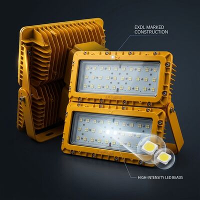 LUMILEDS LM-80 600W LED 방폭 투광등 ATEX Ex db mb IIb T6 72000LM IP65 대형 위험 지역 조명